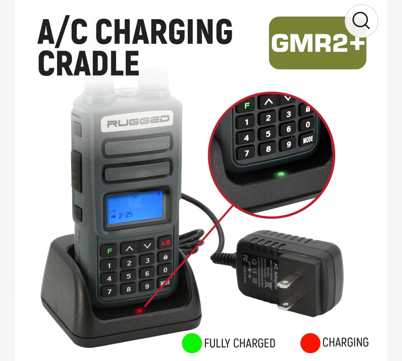 Rugged GMR2 PLUS GMRS and FRS Two Way Handheld Radio