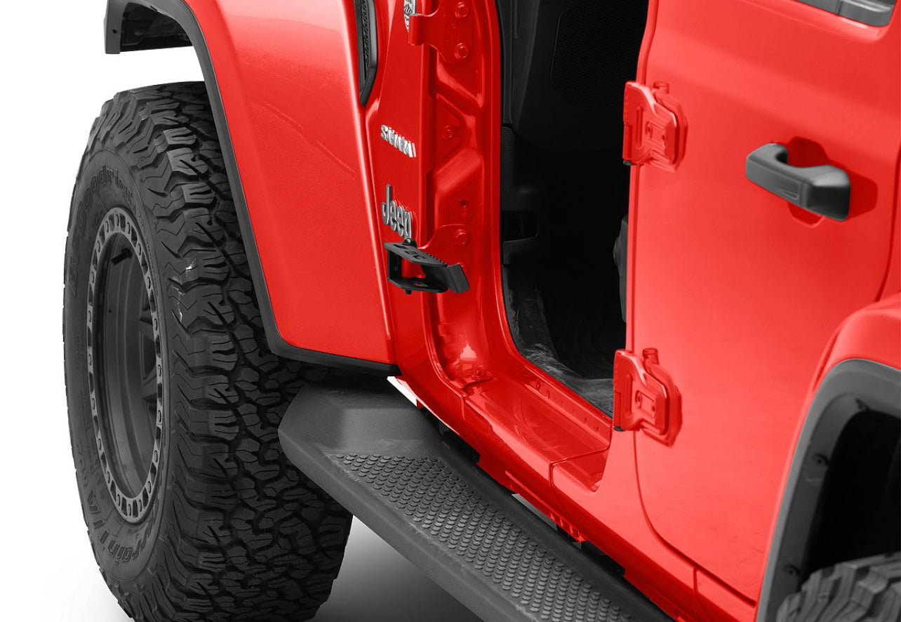 DV8 Offroad Door Foot Pegs
(07-24 Jeep Wrangler) Fits Front and Rear Hinges on Jeep JK/JL/JT
