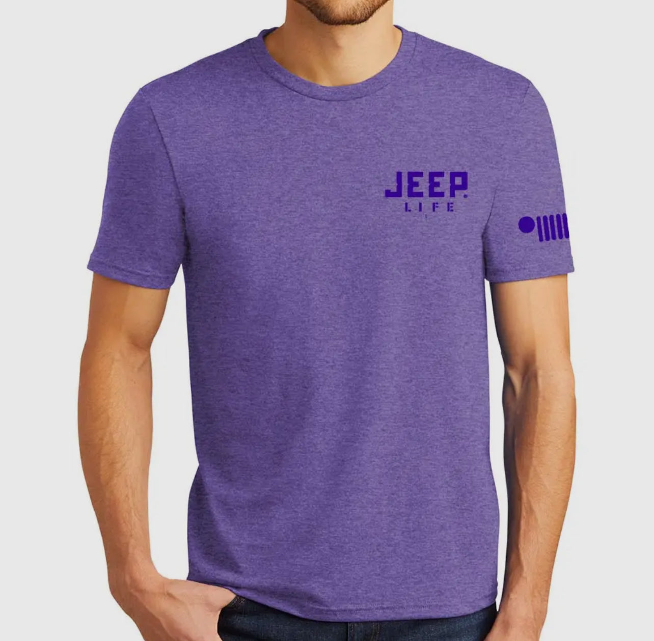 Mens Jeep® Life Purple Tone Triblend T-Shirt