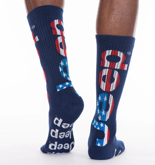 Jeep - USA Flag Crew Socks