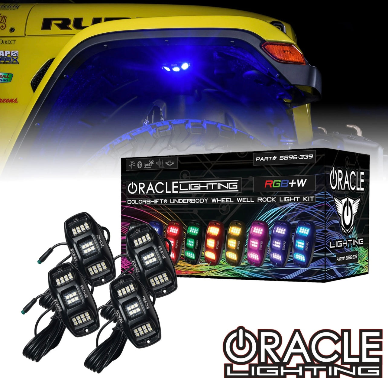 ORACLE LIGHTING COLORSHIFT RGB+W UNDERBODY WHEEL WELL ROCK LIGHT KIT