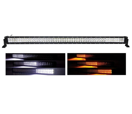 Quake LED 53-Inch Amber Supernova Strobe LED Light Bar; Combo Beam