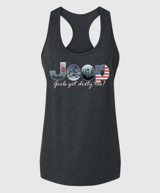 JEEP GIRL RACERBACK TANK