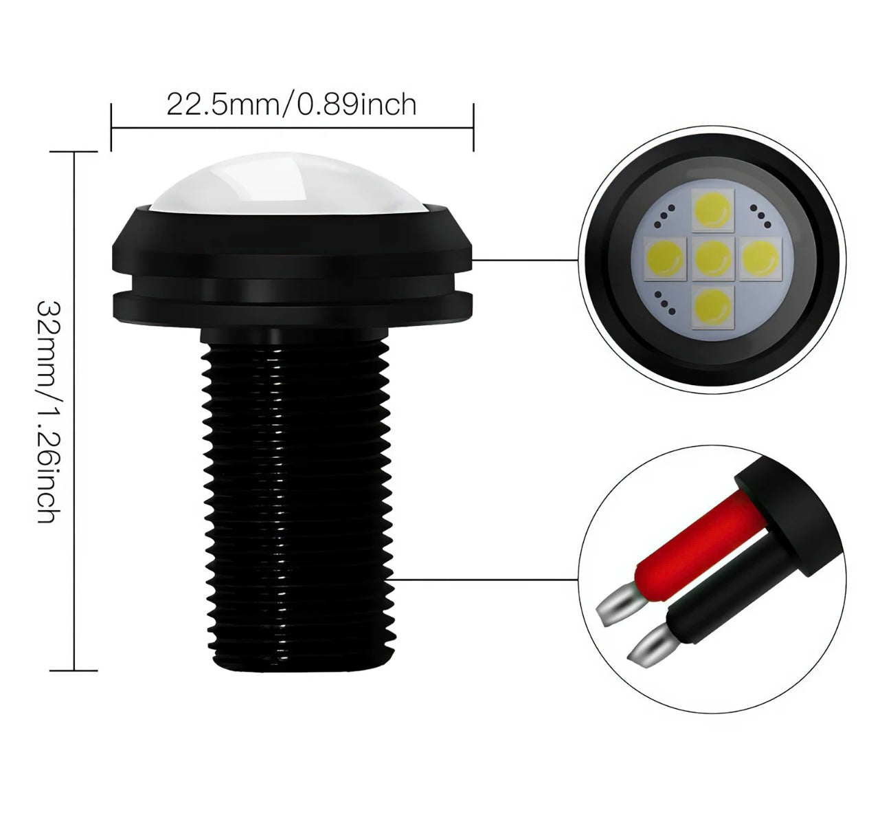 ORACLE LIGHTING FORD BRONCO LED PUDDLE LIGHT UPGRADE FOR OFF-ROAD SIDE MIRROR DITCH LIGHTS