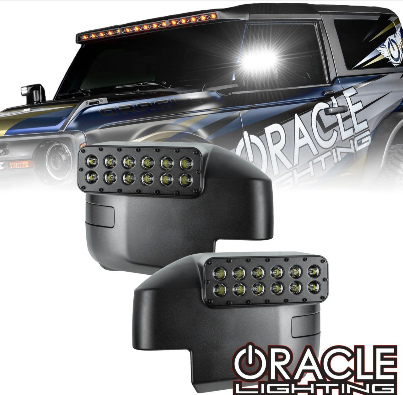 Oracle Lighting 2021-2024 Ford Bronco LED Off-Road Side Mirror Ditch Lights