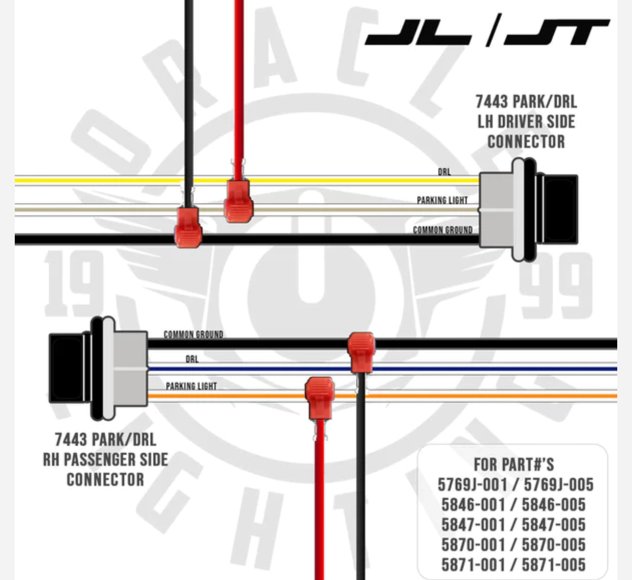 ORACLE LIGHTING PRE-RUNNER STYLE LED GRILL LIGHT KIT FOR JEEP GLADIATOR JT 5871-005