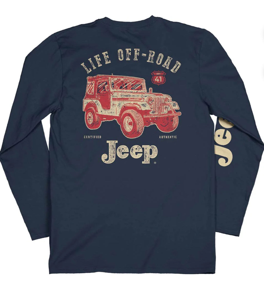 JEEP - VINTAGE OFF-ROAD LONG SLEEVE SHIRT
Jeep ® Used Under License © 2024