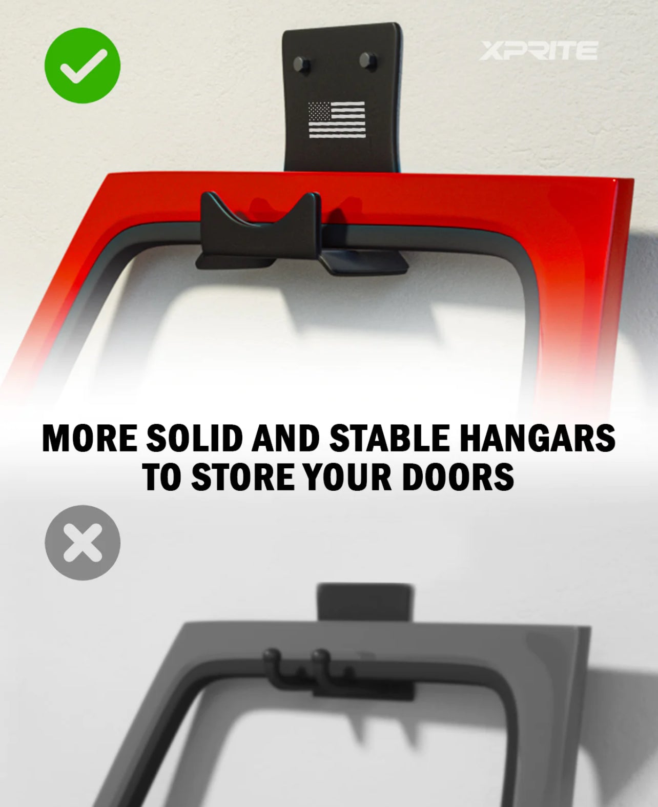 Wall Mount Storage Door Hangers for Jeep