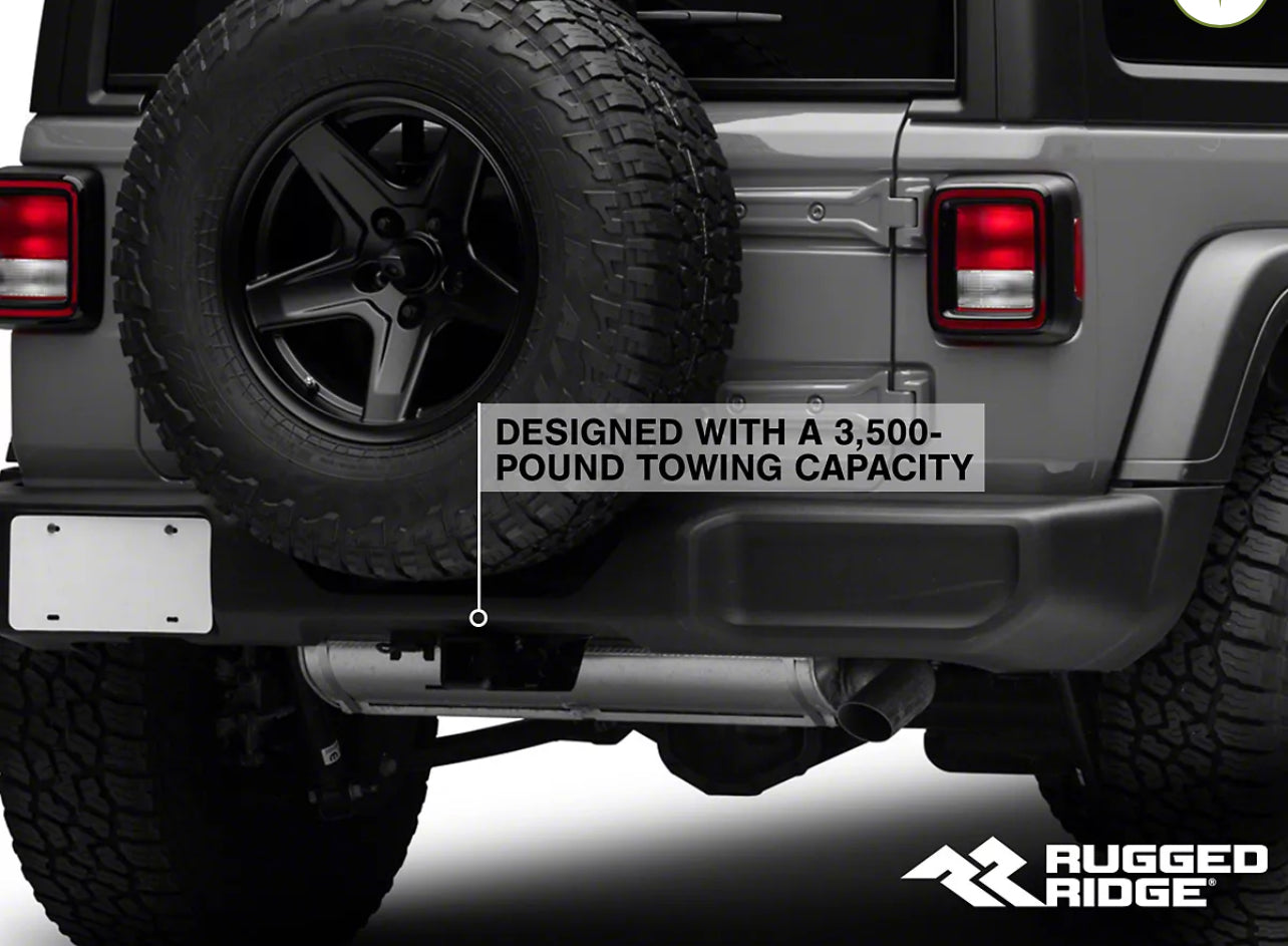 Rugged Ridge 2-Inch Receiver Hitch with Wiring Harness
(18-24 Jeep Wrangler JL)