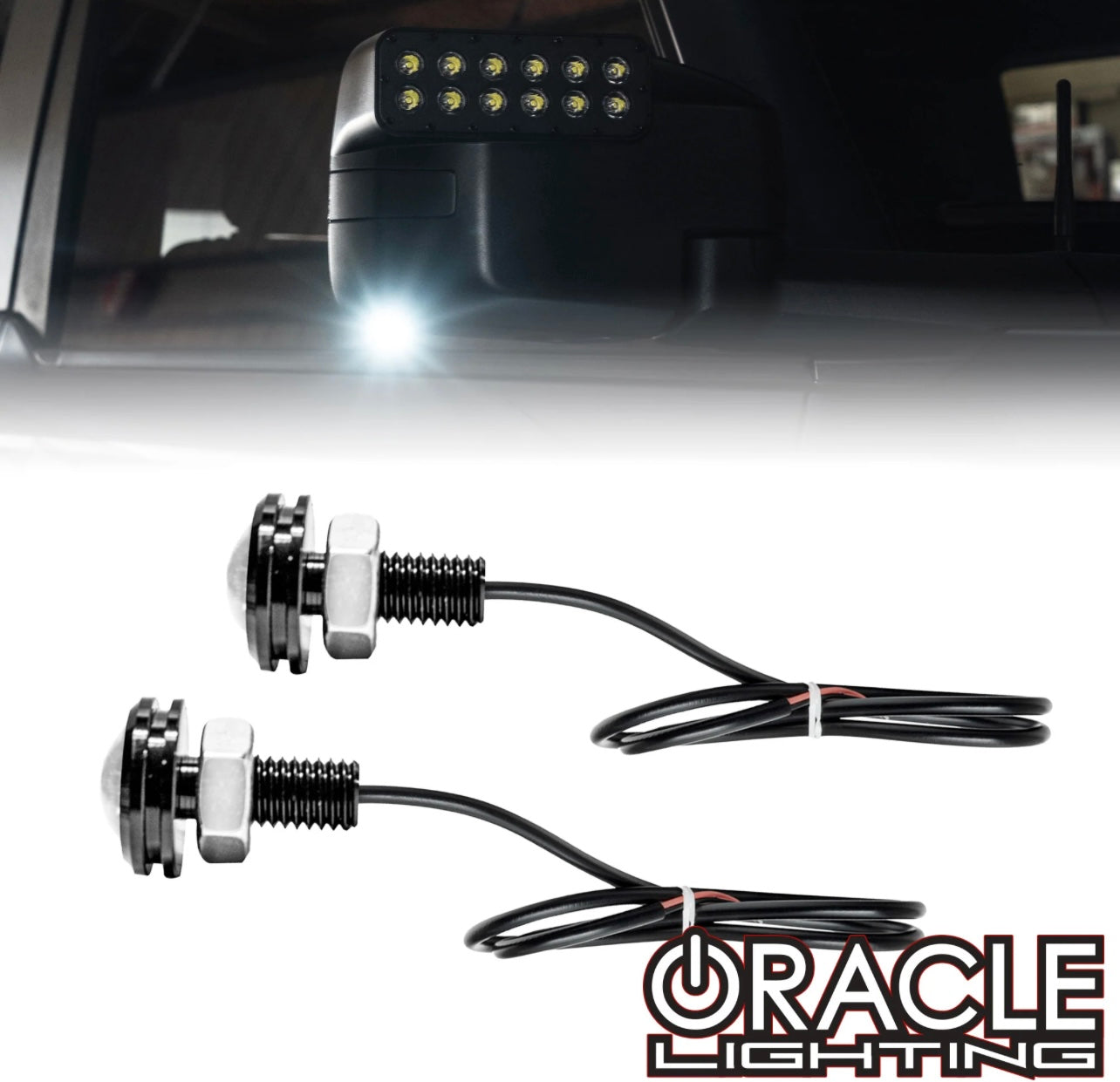 ORACLE LIGHTING FORD BRONCO LED PUDDLE LIGHT UPGRADE FOR OFF-ROAD SIDE MIRROR DITCH LIGHTS