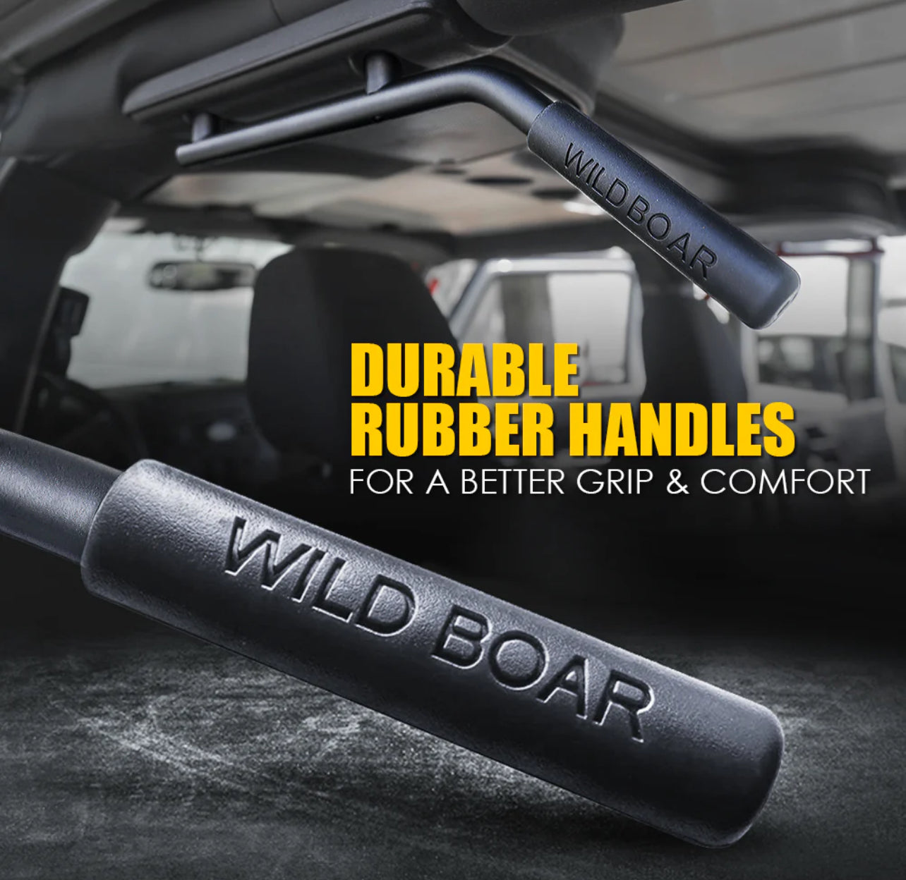 Jeep JK/JKU Roll Bar Grab Handles Front & Rear Set