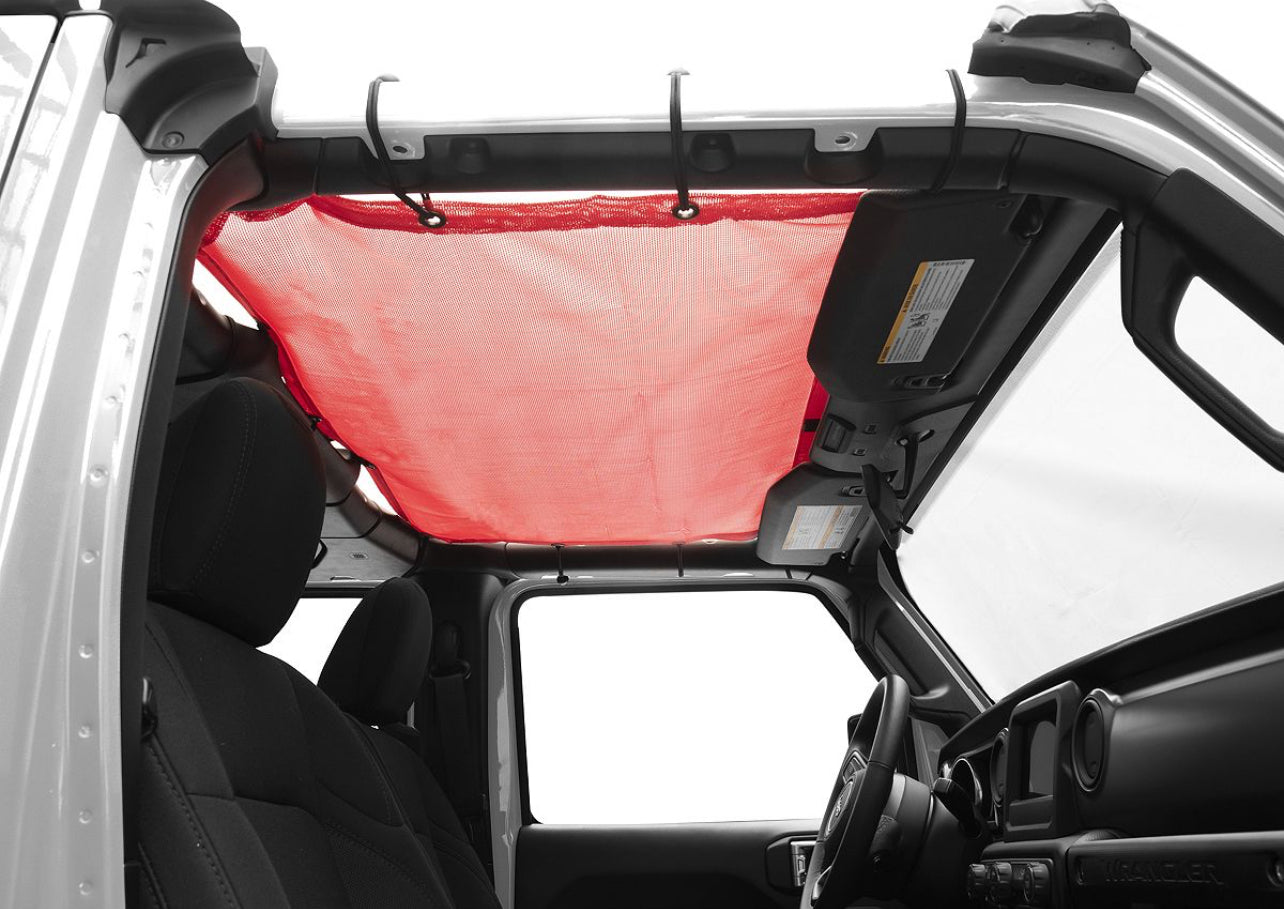 RedRock Mesh Sun Shade; Front and Rear; Red
(18-24 Jeep Wrangler JL 4-Door)