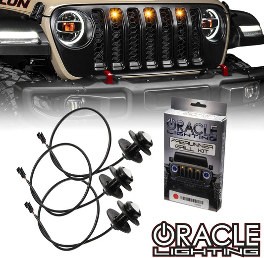 ORACLE LIGHTING PRE-RUNNER STYLE LED GRILL LIGHT KIT FOR JEEP GLADIATOR JT 5871-005