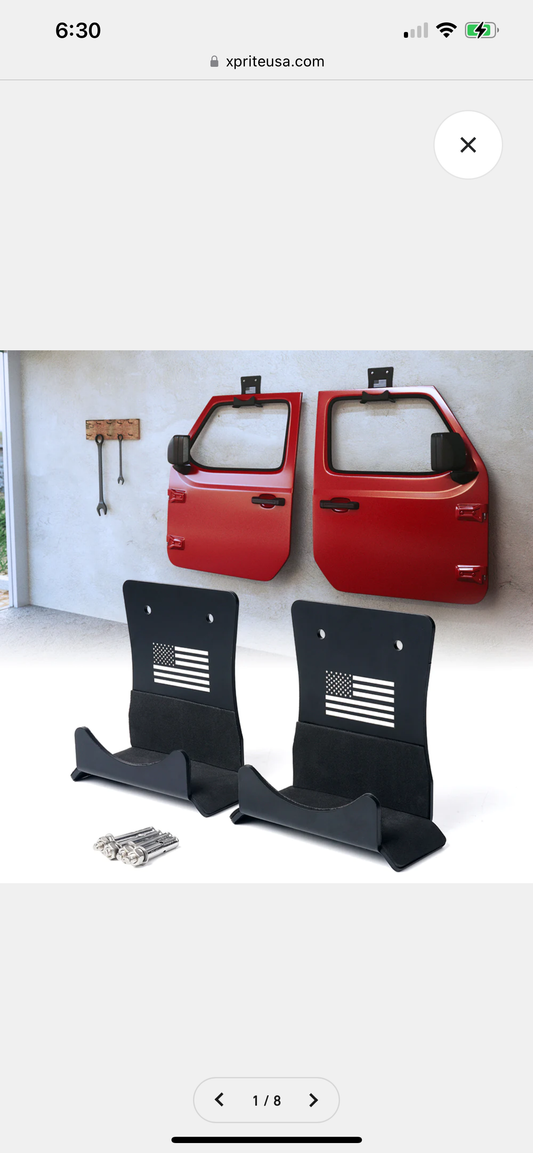 Wall Mount Storage Door Hangers for Jeep