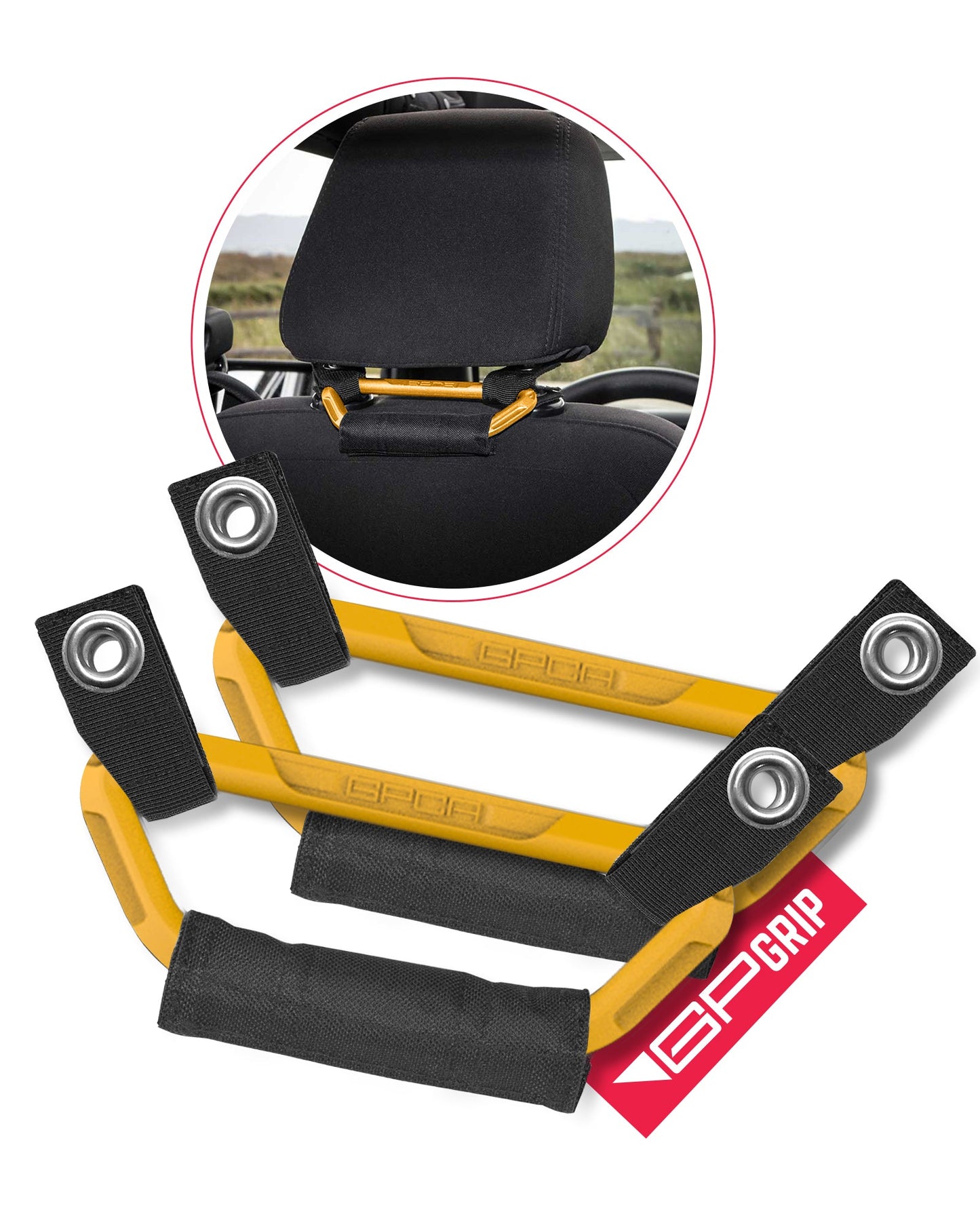 GP Back Grip PRO Color Headrest Handles